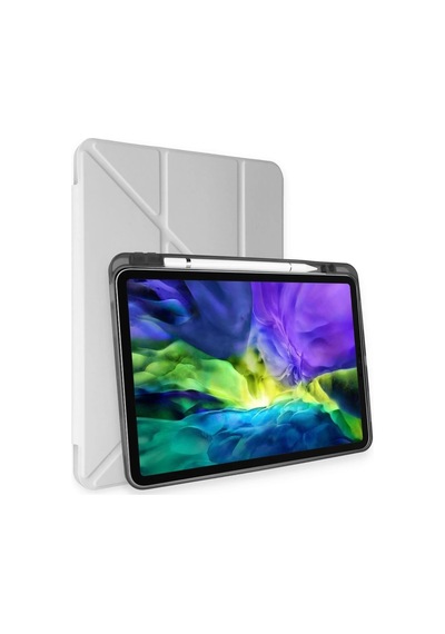 Newface İpad Uyumlu Pro 11 2018 Kılıf Kalemlikli Mars Tablet Kılıfı Glblseme - 4 - Gri