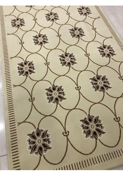 Saray Halı Tifanny 10545 R 100X200 Kahve Krem Yolluk 2 Metre !