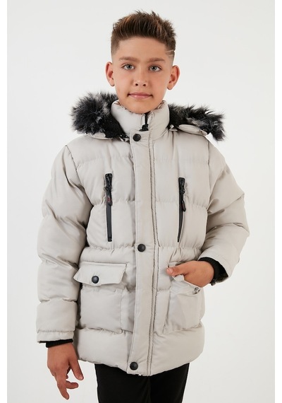Lela Içi Peluş Astarlı Çıkarılabilir Kapüşonlu Suya Dayanıklı Kışlık Erkek Çocuk Mont 5760022 Taş Lela Içi Peluş Astarlı Çıkarılabilir Kapüşonlu Suya Dayanıklı Kışlık Erkek Çocuk Mont 5760022 Taş