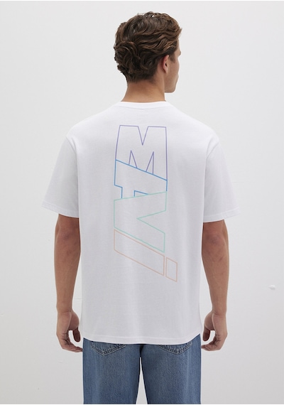Mavi - Mavi Logo Baskılı Beyaz Tişört 0612350-620 Beyaz