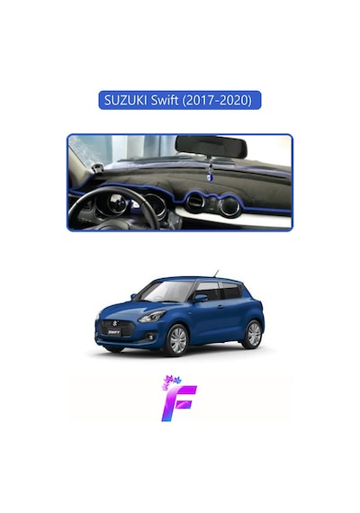 Suzukı Swift 2017-2020 Uyumlu Torpido Örtüsü Yansıma Önleyici Tam Koruma Hızlı Montaj K53