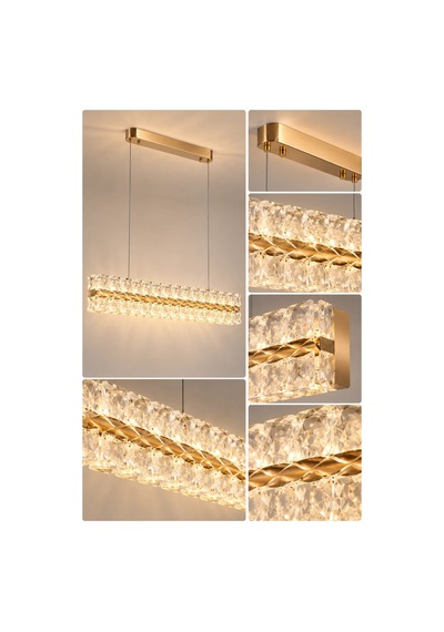 Modern Premium Akrilik Led Sarkıt Avize Oval Tasarım Salon Yemek Odası Ve Mutfak Avizesi 96w Beyaz