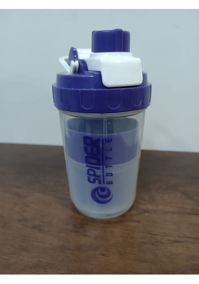 Sızdırmaz Ve Ve Vidalı Kapaklı Plastik Shaker Sefaf Mor