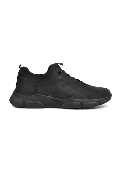 Hammer Jack 102 21555 Marian Hakiki Deri Comfort Casual Erkek Aya Siyah