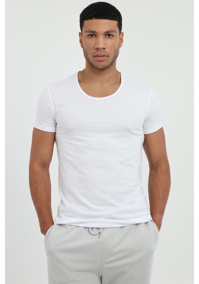 Dufy Erkek Slim Fit Beyaz Atlet-26354