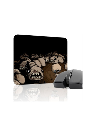 Binding Of Isacc Kaymaz Dikişli Kauçuk Oyuncu Mousepad V4 - 22x18 Gaming Mouse Pad Fare Altlığı