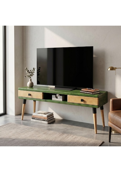 Mobenta Modest Tv: İskandinav Masif Tv Ünitesi 2 Çekmeceli 1 Raflı - 175 Ye-tk Yeşil-ahşap Mobenta Modest Tv: İskandinav Masif Tv Ünitesi 2 Çekmeceli 1 Raflı - 175 Ye-tk Yeşil-ahşap