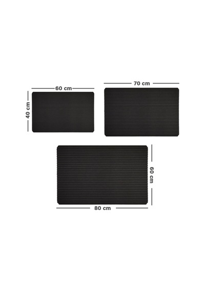Evaşk Kapı Önü Paspası Vinil Kaymaz Tabanlı 40 X 60 Uvrub091