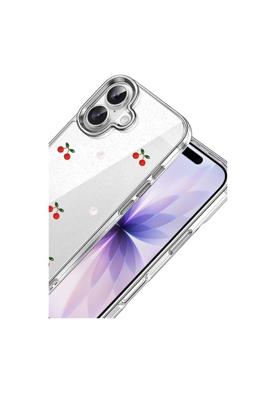 Apple iPhone Uyumlu  Uyumlu 17 Fiyonk Desenli Kapak - Desen 9
