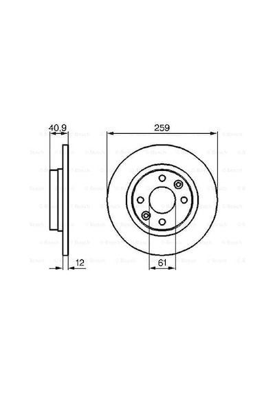 Renault Symbol 1.2 2013-2016 Bosch Ön Disk 2 Adet