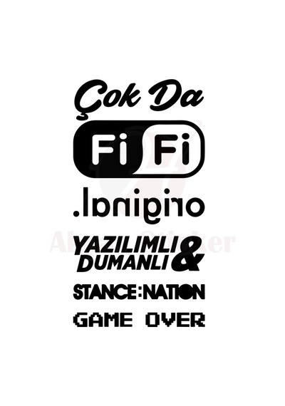 Oto Arka Cam Yazı 1 Sticker 20 X 37 Cm