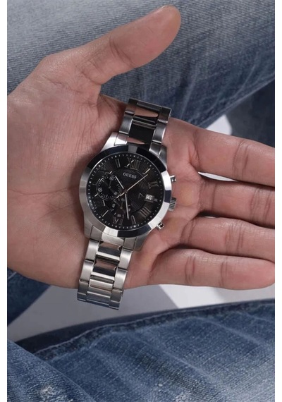 Guess Guw0668g3 Çelik Kasa Çelik Kordonlu Erkek Kol Saati