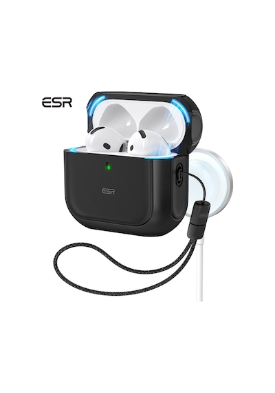 Apple Uyumlu AirPods 4 2024 Halolock Orbit Hybrid Magsafe Kılıf
