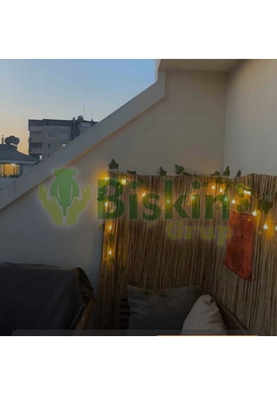 80cm Yükseklik X 300cm Genişlik Bambu Kamış Hasır Çit Dekoratif Bahçe Balkon Ve Duvar Çiti Reed Fence