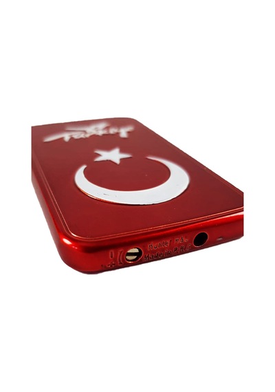 Kişiye Özel İsimli Kırmızı Türk Bayrağı Çakmak Aynalı Çakmak Türkiye Ay Yıldız Kırmızı