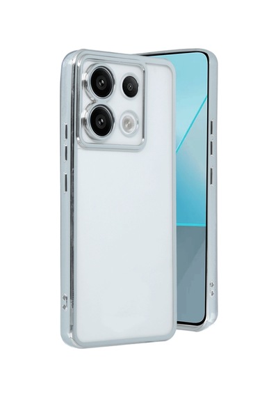 Xiaomi Redmi Note 13 Pro 5g Uyumlu Kılıf Lensli Silikon - Gümüş