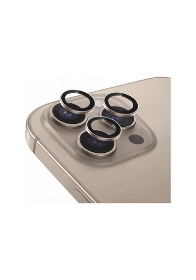 Apple iPhone Uyumlu 16 Pro / 16 Pro İle Uyumlu Kamera Lens Koruyucu Alüminyum Alaşım Çerçeveli Telefon Lensi Temperli Cam Koruma Çöl Sku: Zeusb0hj4347nw -