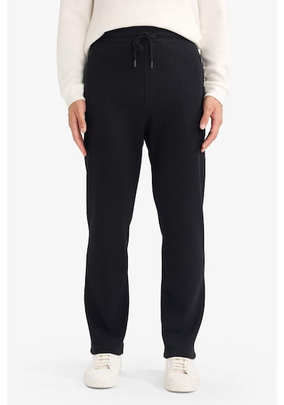 Defacto Regular Fit Beli Bağcıklı Düz Paça Eşofman Altı F0965ax25aubk81 Siyah-bk81