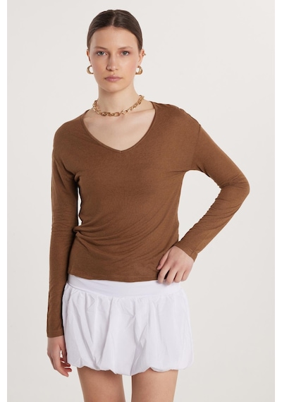 Tudors Kadın Slim Fit Pamuklu Lastikli Balon Mini Boy Beyaz Etek-33652 Beyaz