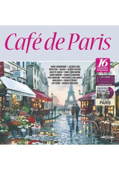 Cafe De Paris 16 Chansons Originales Renkli Vinyl Plak Lp