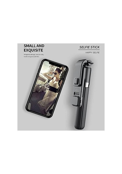 3'ü 1 Arada Selfie Çubuğu Tripod, Kablosuz Uzaktan Kumanda, Uzatılabilir Stand, Tüm Akıllı Telefonlarla Uyumlu Siyah - 874873986 3'ü 1 Arada Selfie Çubuğu Tripod, Kablosuz Uzaktan Kumanda, Uzatılabilir Stand, Tüm Akıllı Telefonlarla Uyumlu Siyah - 874873986