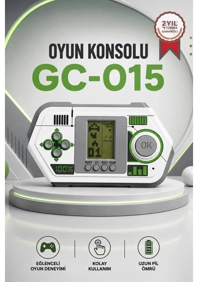 Delux Serisi Torima Oyun Kolu Atari Joystick Tetris Gameboy Gc015 Beyaz Oynama Retro Hobi