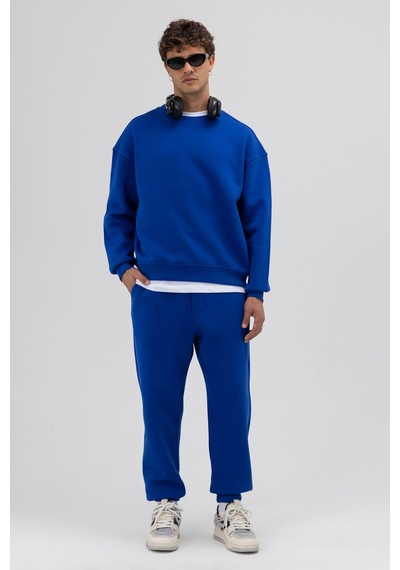 Vamos Basic Paça Lastikli Eşofman Alt Saks