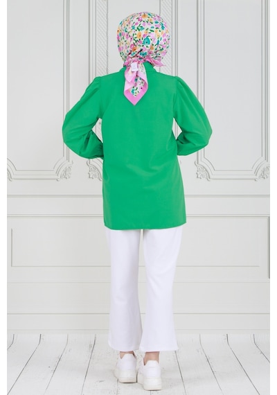 Sevitli Gül Broşlu Kolu Fırfırlı Tunik-benetton Yeşili-3605-benetton Yeşili Benetton Yeşili Sevitli Gül Broşlu Kolu Fırfırlı Tunik-benetton Yeşili-3605-benetton Yeşili Benetton Yeşili