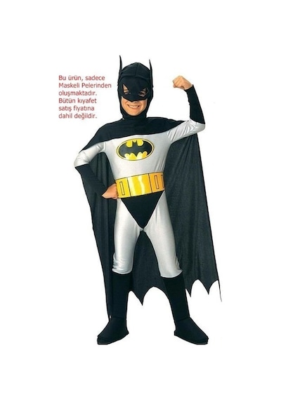Batman Maskeli Pelerin