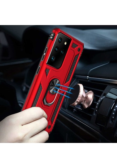 Galaxy S21 Ultra Kılıf Zore Vega Kapak Mavi