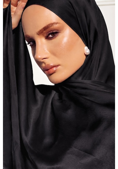 Olcay İpek Organze Abiye Şal Siyah 105