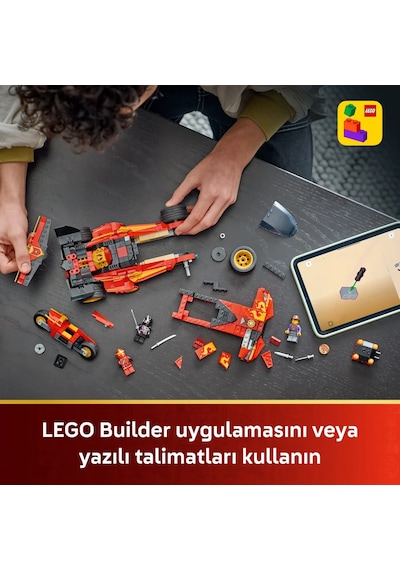 LEGO® NINJAGO® X-1 Ninja Turbo Otomobili 15. Yıl Dönümü 71867 - 14 Yaş Üzeri için Yaratıcı Oyuncak Yapım Seti (691 P)