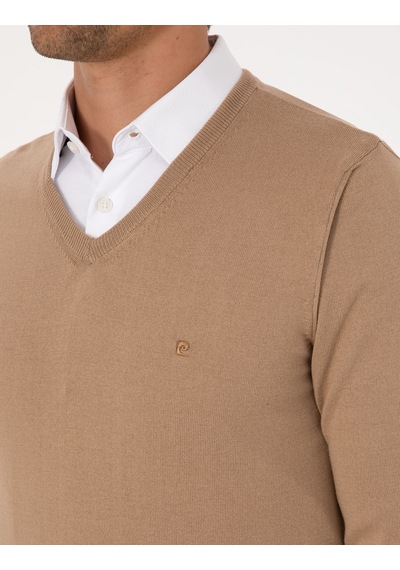 Pierre Cardin Erkek Camel Kazak /triko 50314190-vr015 CAMEL