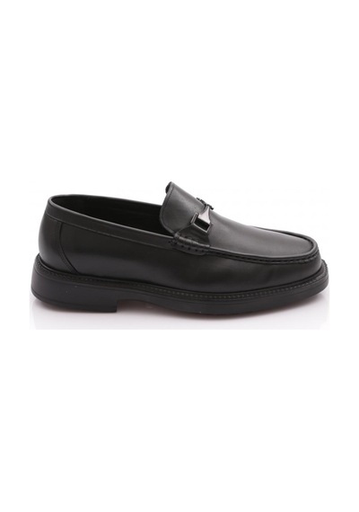 Dgn 2459-2 Erkek Loafer Ayakkabı Siyah Antik