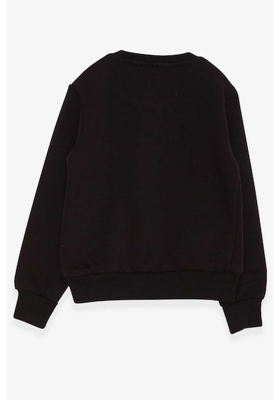 Breeze Erkek Çocuk Sweatshirt Yazı Baskılı 2-6 Yaş, Siyah