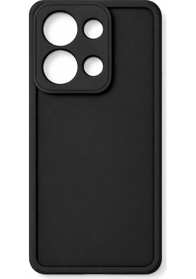 Mi Redmi Note 13 Pro Ve Poco M6 Pro Uyumlu Kamera Çıkıntılı Mat Silikon Telefon Kılıfı Siyah