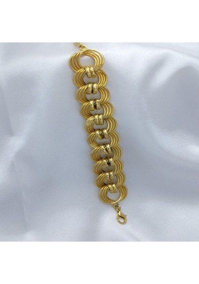 22 Ayar Altın Kaplama Samanyolu Bileklik No:24 Gold