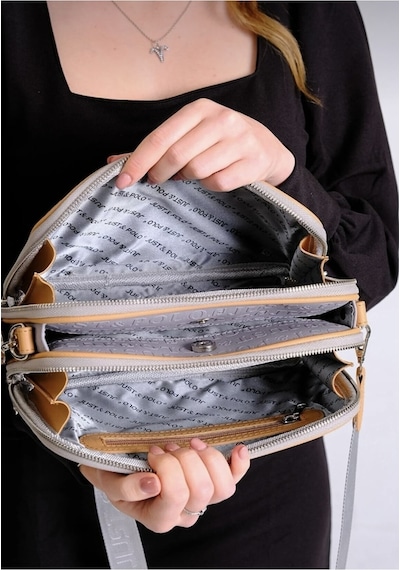 Just Polo Omuz Askılı Çapraz Kadın Çantası Gri