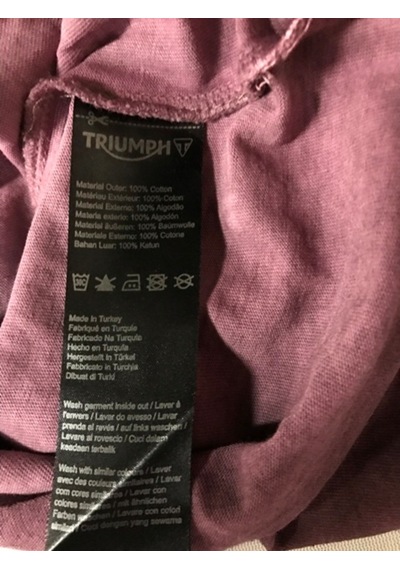 Triumph Costello Bisiklet Yaka Kısa Kol Mor Tshirt