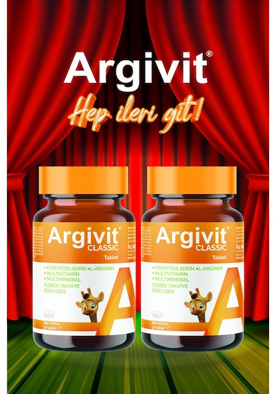 Classic Fosfotidilserin, L-arjinin, Multivitamin Ve Multimineral Içeren Tablet 2 Li Paket 30 Tablet