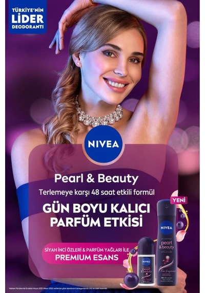 Kadın Roll On Deodorant Pearl&beauty Fine Fragrance,48 Saat Anti-perspirant Koruma 50ml X2 Ad