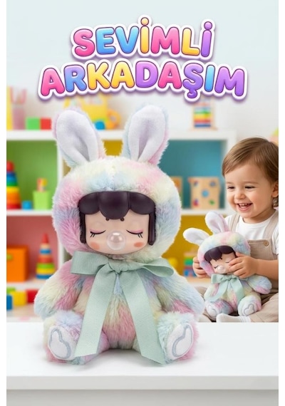 Nansi Figür Bebek - 17 Cm Emzikli Sevimli Arkadaşım Peluş Kostümlü Oyuncak Bebek
