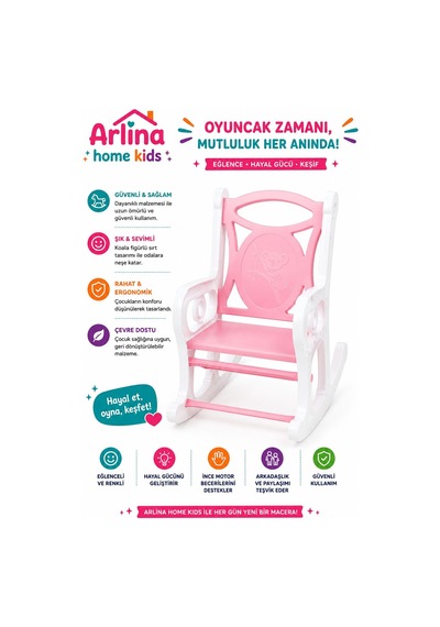Eğlenceli Sallanan Çocuk Sandalyesi 0-3 Yaş Pembe