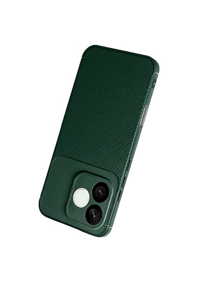 Newface - 212 - Huawei Honor 600 Lite Auto Focus Karbon Kapak - - Csmo-tex - Koyu Yeşil