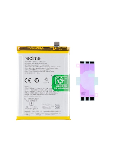 Realme C25y Blp771 Batarya Pil Telefon Bataryası Pil Bandı Yanında
