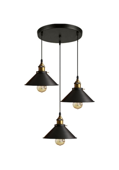 Mylights Retro Rustik Sarkıt Avize Metal Üçlü