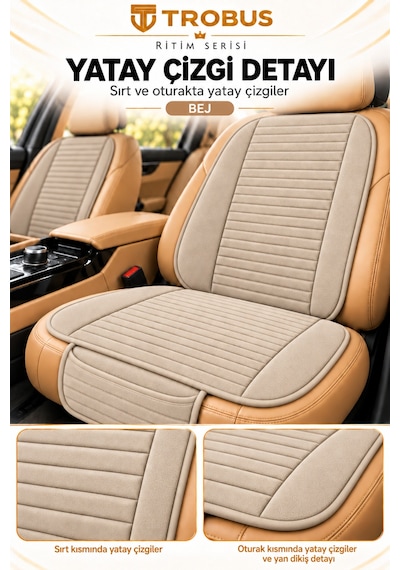Trobus Ritim Audi A3 2016-2020 Baby Face 7'li Koltuk Minderi Bej