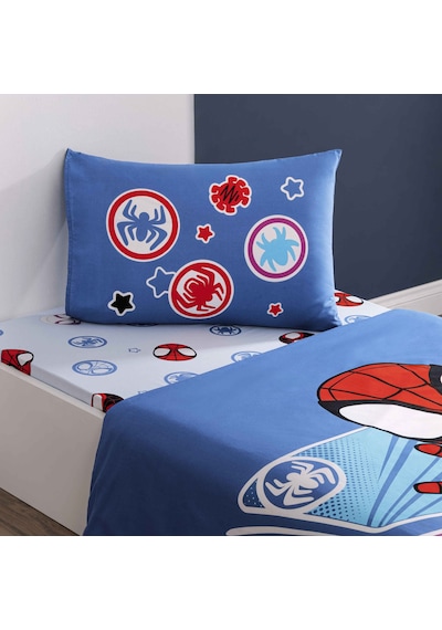 Taç Lisanslı Spidey Adventure Tek Kişilik Pamuk Nevresim Takımı 000000001000051953 Çok Renkli