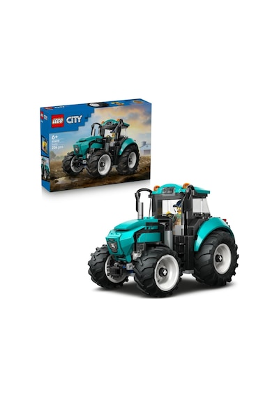 City Traktör 60498 6 Yaş Ve Üzeri Erkek Ve Kız Çocuklar İçin Çiftçi Minifigürü İçeren Yaratıcı Dekorat
