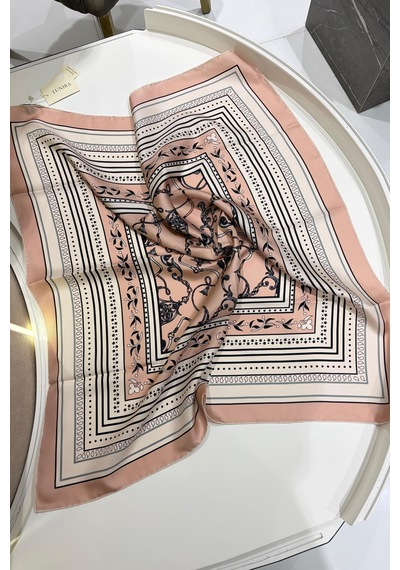 Cardion Lunira Silk Twil İpek Eşarp Sunny Pudra